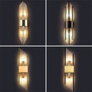 DecorBites™ Clear Crystal LED Wall Lamp Stainless Steel Sconces