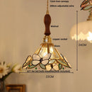 DecorBites™ Clear Glass LED Pendant Light Tiffany Butterfly Hanging Lamp