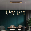 DecorBites™ Gold Irregular LED Pendant Lights for Modern Living & Dining Room Lighting