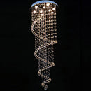 DecorBites™ Crystal Staircase Chandelier Light Fixture | Luxury Hotel Villa Bedroom Hanging Lamp