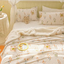 DecorBites™ Cozy Milk Velvet Cartoon Blanket for Single Bed, Student Dorm: Spring & Autumn Blanket