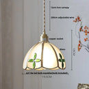 DecorBites™ Antique Glass LED Pendant Lamp, Adjustable Loft Kitchen Light Fixture