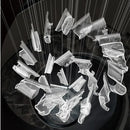 DecorBites™ Acrylic Leaf Chandelier LED Light Dimmable Luxury Pendant for Home Decor