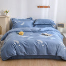 DecorBites™ Brushed Cotton Printed Duvet Cover Set - Single/Double Bed Bedclothes
