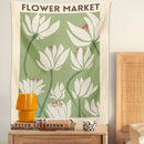 DecorBites™ Dreamy Flower Tapestry Wall Hanging for Bedroom Dorm Decor