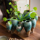 DecorBites™ Abstract Tooth Ceramic Flower Pot Hanging Vase for Artistic Home Decor