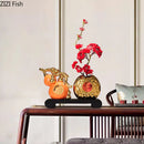 DecorBites™ Golden Gourd Ceramic Sculpture - Modern Art Room Decor