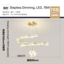 DecorBites™ Crystal Flower Gold Ceiling Chandelier: Modern Luxury Nordic Living Room Light