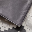 DecorBites™ Geometric Chenille Flocking Cushion Cover: Grey-Beige Home Decor Pillow Case