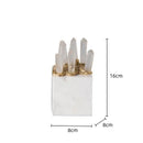 DecorBites™ Crystal Stone Marble Ornament | Clear Natural Decorative Figurines for Home Decor
