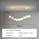 DecorBites™ Glass Ball G9 LED Ceiling Chandelier for Living Dining Kitchen Decor
