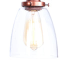 DecorBites™ Adjustable Glass Swing Arm LED Wall Sconce with Pull Chain Switch