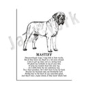 DecorBites™ Dog Breed Poster featuring Rhodesian Ridgeback, Havanese, and More