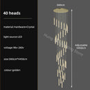 DecorBites™ Crystal Chandelier: Modern Luxury Pendant Lighting for Home Decor