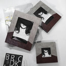 DecorBites™ Leather Splice Desktop Photo Frame - Home Decor & Display Accessory