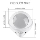 DecorBites™ 360° Rotating Magnet Night Light USB Charging Wall Lamp for Bedroom Closet