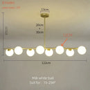 DecorBites™ Bean Glass Chandelier: Modern Magic Lighting for Kitchen Living Room Bedroom