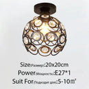 DecorBites™ Crystal Glass Nordic LED Chandelier for Modern Indoor Lighting