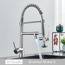 DecorBites™ Dual Spout LED Kitchen Faucet 360 Rotate Hot Cold Mixer for Stylish Sink