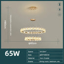 DecorBites™ Crystal Ring LED Chandelier: Modern Luxury Pendant Lamp for Home Decor