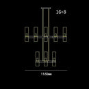 DecorBites™ Glass Chandelier Pendant Lamp with E14 LED, Chrome Finish, Retro Design