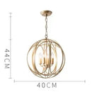 DecorBites™ Gold Globe Chandelier Pendant Light for Living Room & Dining Room