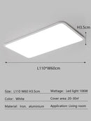 DecorBites™ LED Ceiling Lamp: Modern Minimalist Rectangular Design for Living room, Bedroom, Indoor Lighting