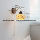 DecorBites™ LED Tiffany Style Wall Lights Pull Chain Sconce Colorful Glass Stair Fixture