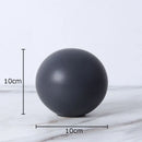 DecorBites™ Cube Round Statue Decor Ceramic Ornament Sculpture Artwork for Desk & Room