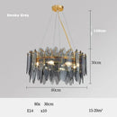 DecorBites™ Gold LED Glass Chandelier for Dinning Living Room Bedroom_main keyword: Pendant Lamps