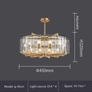 DecorBites™ Glass Restaurant Chandelier: Modern Luxury Led Lighting Fixture for Living Room Home Decor