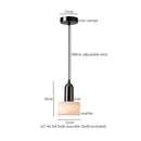 DecorBites™ Cream Marble LED Pendant Light: Modern Nordic Hanging Lamp for Living, Bedroom, Kitchen