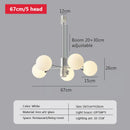 DecorBites™ Glass Ball LED Ceiling Chandelier for Home Decor & Lighting