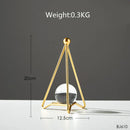 DecorBites™ Crystal Ball Crafts: Nordic Light Luxury Modern Metal Décor for Home and TV Cabinet
