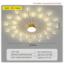 DecorBites™ Acrylic Sunflower Ceiling Lamp in Brushed Antique Gold