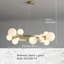 DecorBites™ Clear Glass Bubble Chandelier LED Hanglamp G9 Loft Deco Lighting