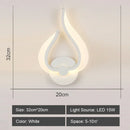DecorBites™ LED Wall Sconce Light Acrylic Lamp for Bedroom Corridor Chandelier Style