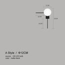 DecorBites™ Glass Ball Wall Lights for Modern Home Decor and Artistic Lighting