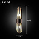 DecorBites™ Crystal Wall Lamp: Elegant LED Indoor Lighting for Living Room, Bedroom, Hotel, and TV Background