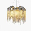 DecorBites™ Aluminum Chain Arched Luxury Chandelier for Living Room Dining Room