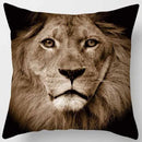 DecorBites™ Animals World Tiger Lion Pillow Case for Cute Home Decor in Sofa Living Room