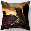 DecorBites™ Animals World Tiger Lion Pillow Case for Cute Home Decor in Sofa Living Room