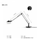 DecorBites™ Industrial Black/Chrome LED Rocker Arm Desk Light with Adjustable Arm