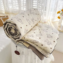 DecorBites™ Double Layered Soya Fibre Filling Quilt: Soft, Breathable, Grade A Maternal and Child Comforter