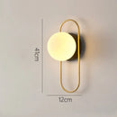 DecorBites™ Glass Gold LED Wall Lamp for Chic Indoor Lighting