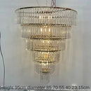 DecorBites™ Crystal Ice Bar Chandelier: Luxury Hotel Restaurant Living Room Lighting