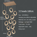 DecorBites™ Circle Ring LED Chandelier Light for Luxe Living Spaces