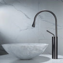 DecorBites™ Gun Grey Brass Basin Faucet Hot Cold Kitchen Sink Water Crane Swivel