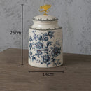 DecorBites™ Dragonfly Lid Storage Jar - Round Cosmetic Jewelry Box Candy Pot Aroma Can