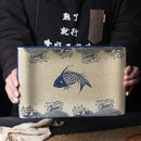 DecorBites™ Japanese Fish Print Ceramic Tableware - Special-shaped Large Dinner Plate Set